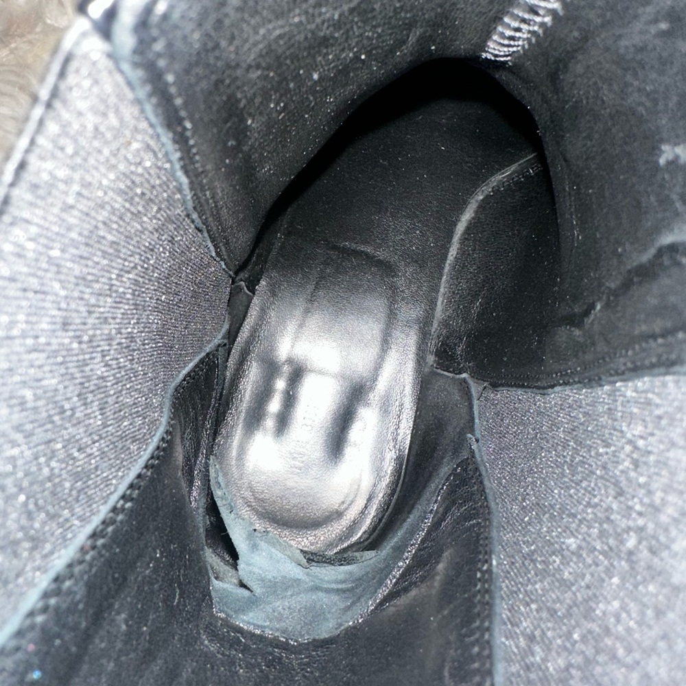 Anine Bing Sky Black Leather Ankle Boots size 8 - Picture 7 of 8